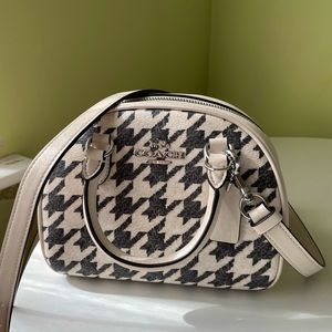 Coach Sydney Satchel Houndstooth